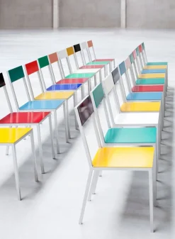 SUSAN BIJL Meubels^Alu Chair, Ivory Seat, Ivory Back - Muller Van Severen