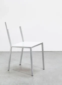 SUSAN BIJL Meubels^Alu Chair, White Seat, White Back - Muller Van Severen