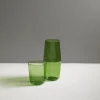 SUSAN BIJL Glaswerk^Carafe & Tumbler, Diamine Green - R+D.Lab