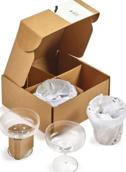 SUSAN BIJL Glaswerk^Champagne Coupe, Inku, 15 Cl - Sergio Herman, Set Of 4