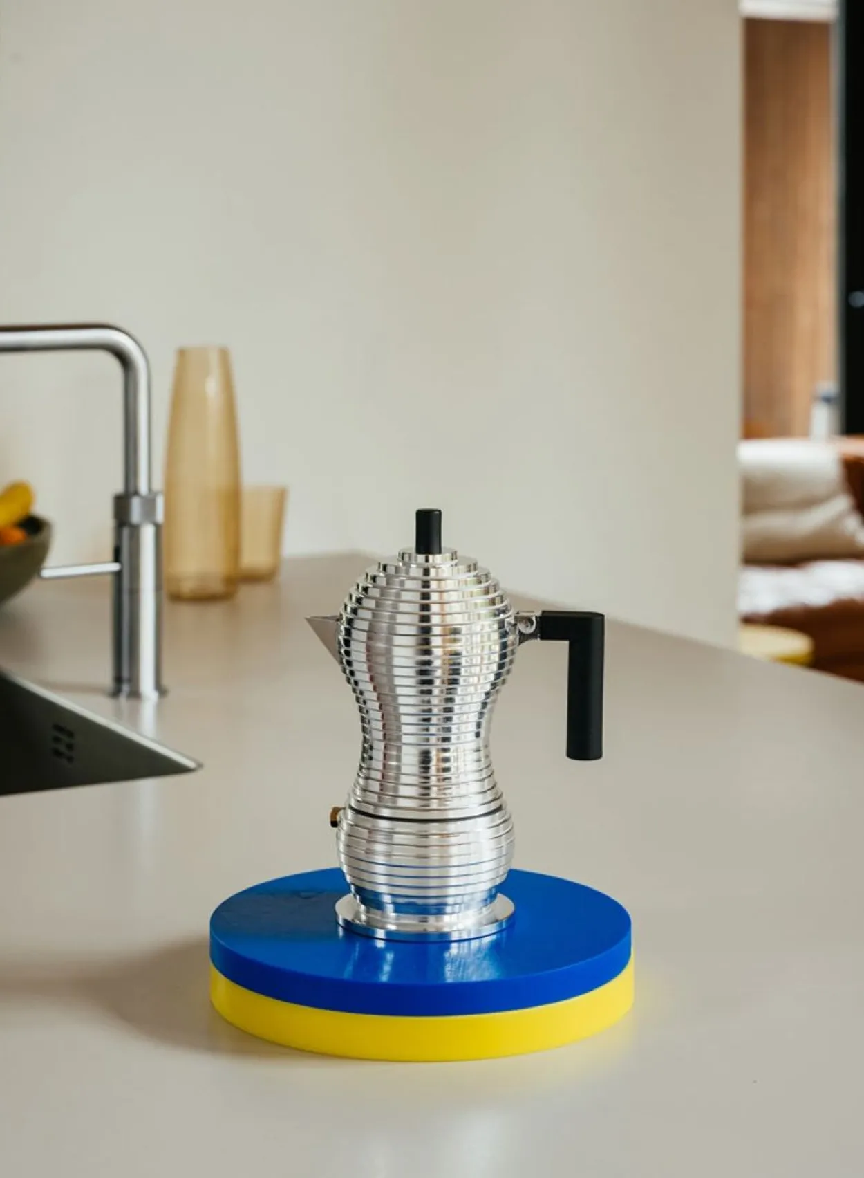 SUSAN BIJL Kitchen & Tableware^Espresso Coffee Maker Pulcina 3 Cups - Alessi