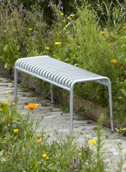 SUSAN BIJL Meubels^Palissade Bench, Galvanised Steel - Hay