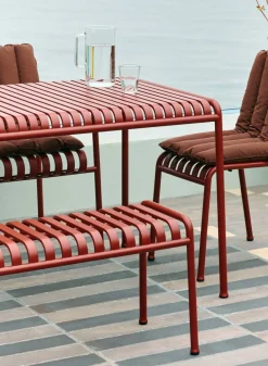 SUSAN BIJL Meubels^Palissade Bench, Iron Red - Hay