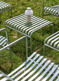 SUSAN BIJL Meubels^Palissade Ottoman, Galvanised Steel - Hay
