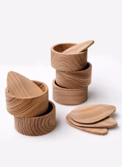 SUSAN BIJL Kitchen & Tableware^Saleiro Salt Container, Ash - The Home Project