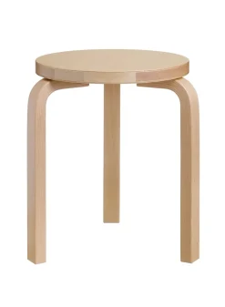 SUSAN BIJL Meubels^Stool 60, Legs Birch, Seat Birch -Artek