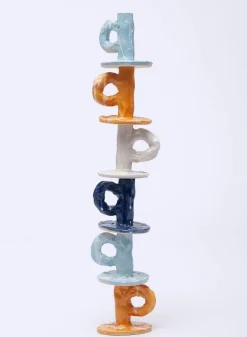 SUSAN BIJL Kaarsenhouders^Studio Candlestick In Blue - Niko June