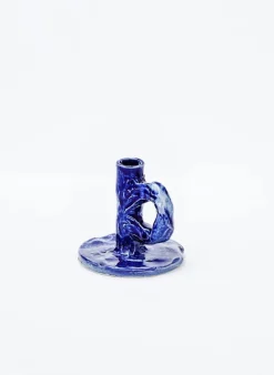SUSAN BIJL Kaarsenhouders^Studio Candlestick In Dark Blue - Niko June