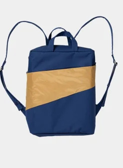 SUSAN BIJL The New Backpack^The New Backpack Navy & Camel