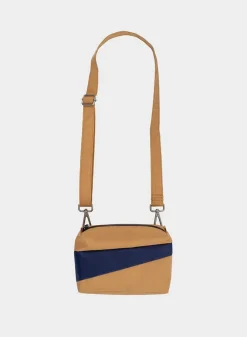 SUSAN BIJL The New Bum Bag^The New Bum Bag Camel & Navy Small