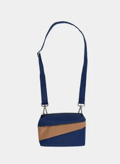 SUSAN BIJL The New Bum Bag^The New Bum Bag Navy & Camel Small