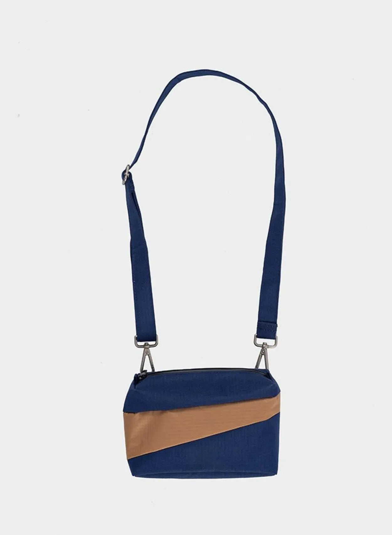SUSAN BIJL The New Bum Bag^The New Bum Bag Navy & Camel Small