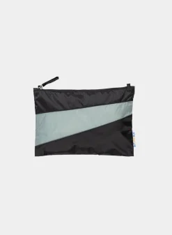 SUSAN BIJL The New Pouch^The New Pouch Black & Grey Medium
