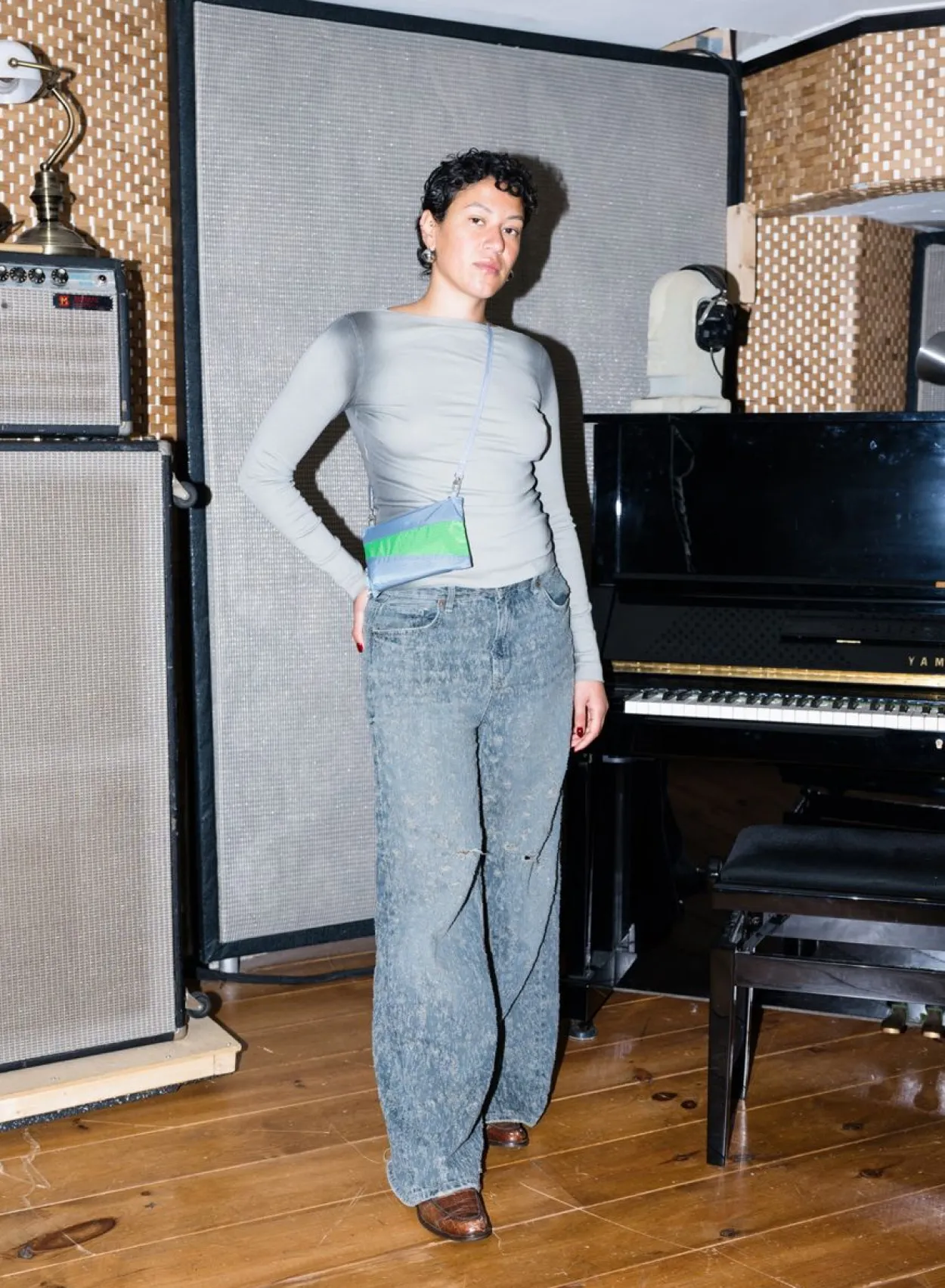 SUSAN BIJL The New Pouch^The New Pouch Fuzz & Greenscreen Small