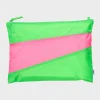 SUSAN BIJL The New Pouch^The New Pouch Greenscreen & Fluo Pink Large