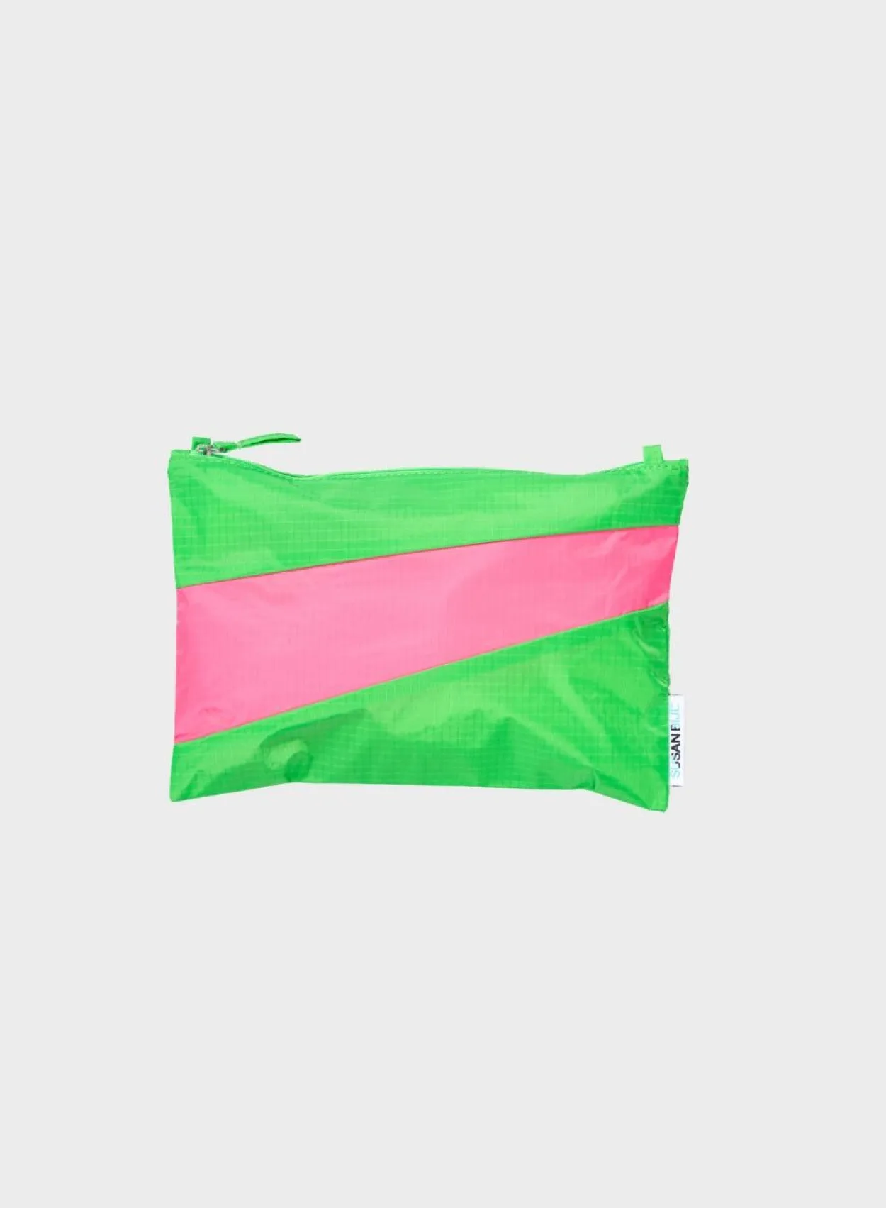 SUSAN BIJL The New Pouch^The New Pouch Greenscreen & Fluo Pink Medium