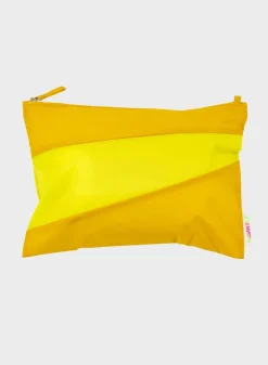 SUSAN BIJL The New Pouch^The New Pouch Helio & Fluo Yellow Large