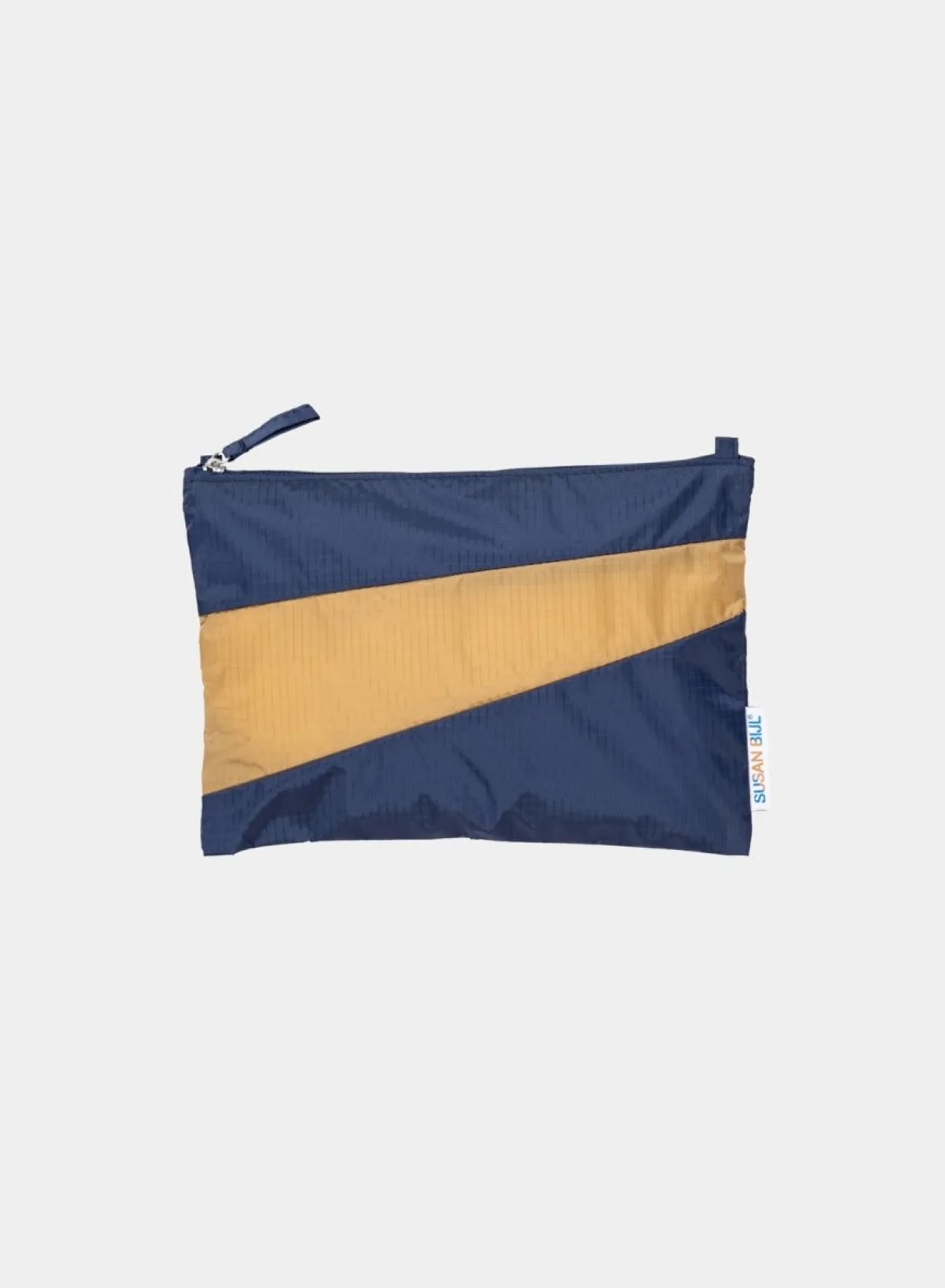 SUSAN BIJL The New Pouch^The New Pouch Navy & Camel Medium