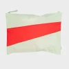 SUSAN BIJL The New Pouch^The New Pouch Pistachio & Redlight Large