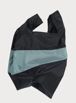 SUSAN BIJL The New Shopping Bag^The New Shopping Bag Black & Grey Large