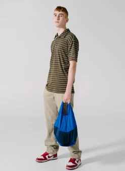 SUSAN BIJL The New Shopping Bag^The New Shopping Bag Blue & Navy Medium