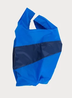 SUSAN BIJL The New Shopping Bag^The New Shopping Bag Blue & Navy Large