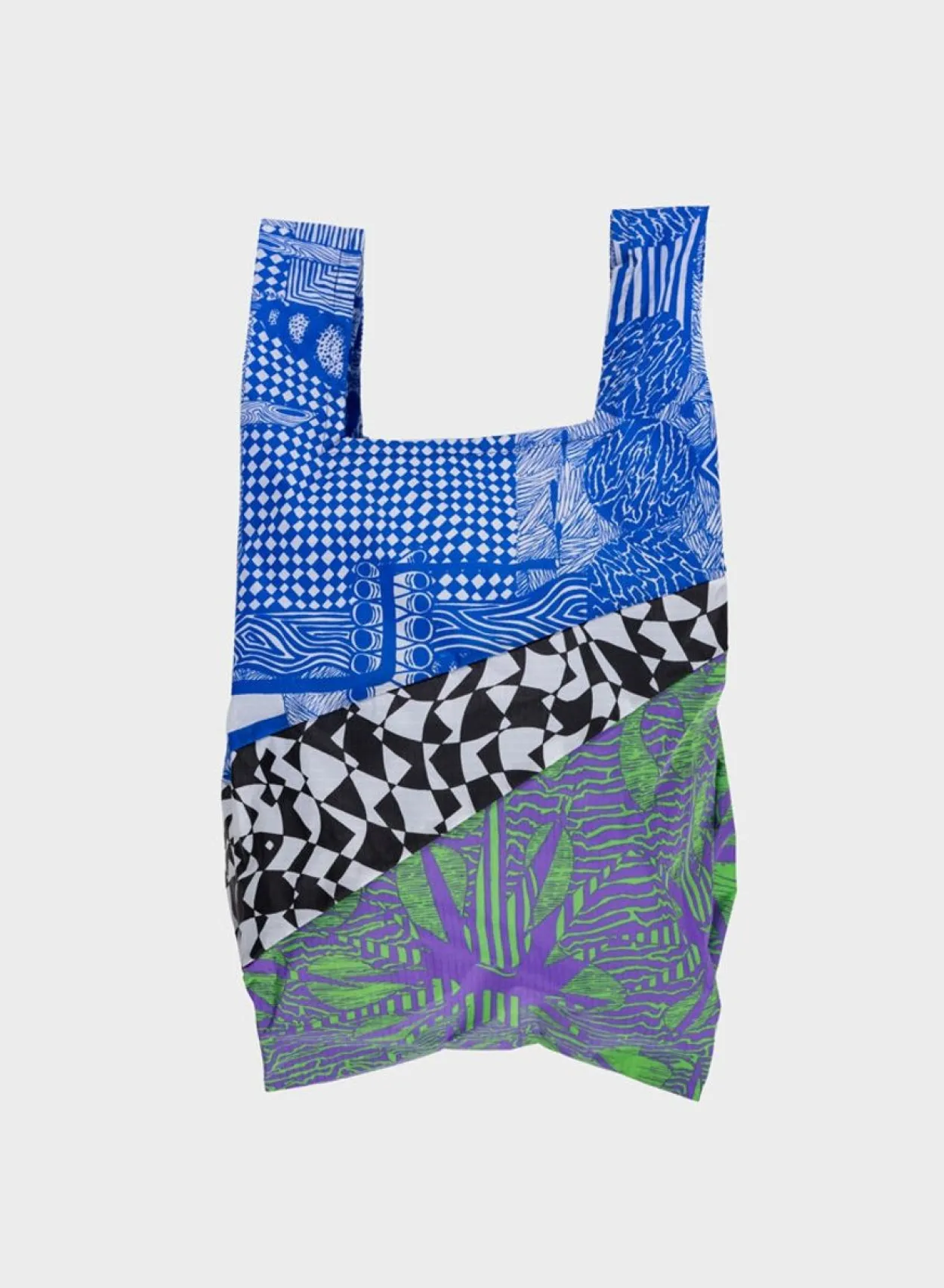 SUSAN BIJL The New Shopping Bag^The New Shopping Bag Endless Smoking Croissant Blue Medium