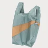 SUSAN BIJL The New Shopping Bag^The New Shopping Bag Grey & Camel Medium