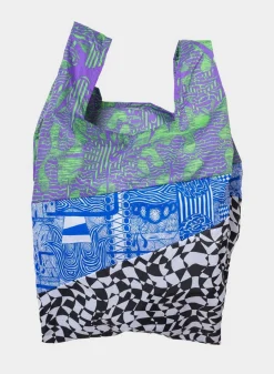 SUSAN BIJL The New Shopping Bag^The New Shopping Bag Kiki Bouba Blue Large