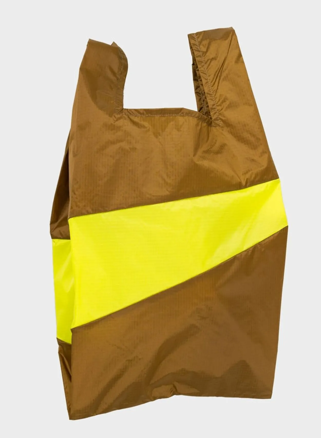 SUSAN BIJL The New Shopping Bag^The New Shopping Bag Make & Fluo Yellow Large