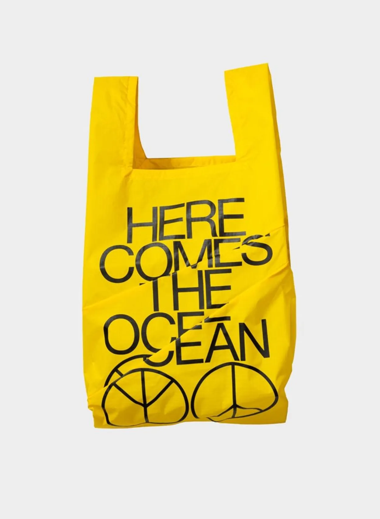 SUSAN BIJL The New Shopping Bag^The New Shopping Bag Ocean Tv Yellow Medium