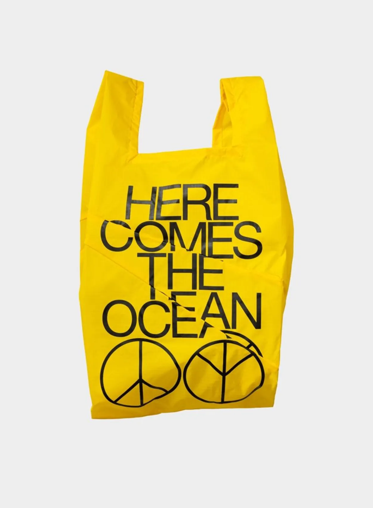 SUSAN BIJL The New Shopping Bag^The New Shopping Bag Ocean Tv Yellow Medium