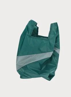 SUSAN BIJL The New Shopping Bag^The New Shopping Bag Pine & Grey Medium