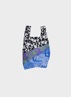 SUSAN BIJL The New Shopping Bag^The New Shopping Bag Terrazzo Taselaar Blue Small