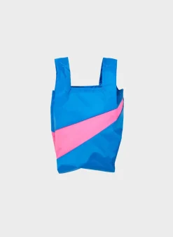 SUSAN BIJL The New Shopping Bag^The New Shopping Bag Wave & Fluo Pink Small