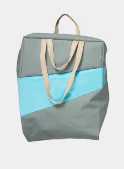 SUSAN BIJL The New Tote Bag^The New Tote Bag Grey & Key Blue Large