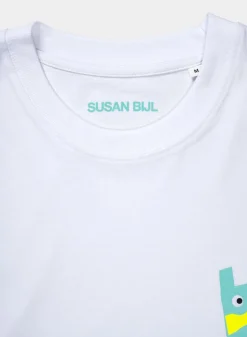SUSAN BIJL T-Shirts^T-Shirt Googly White
