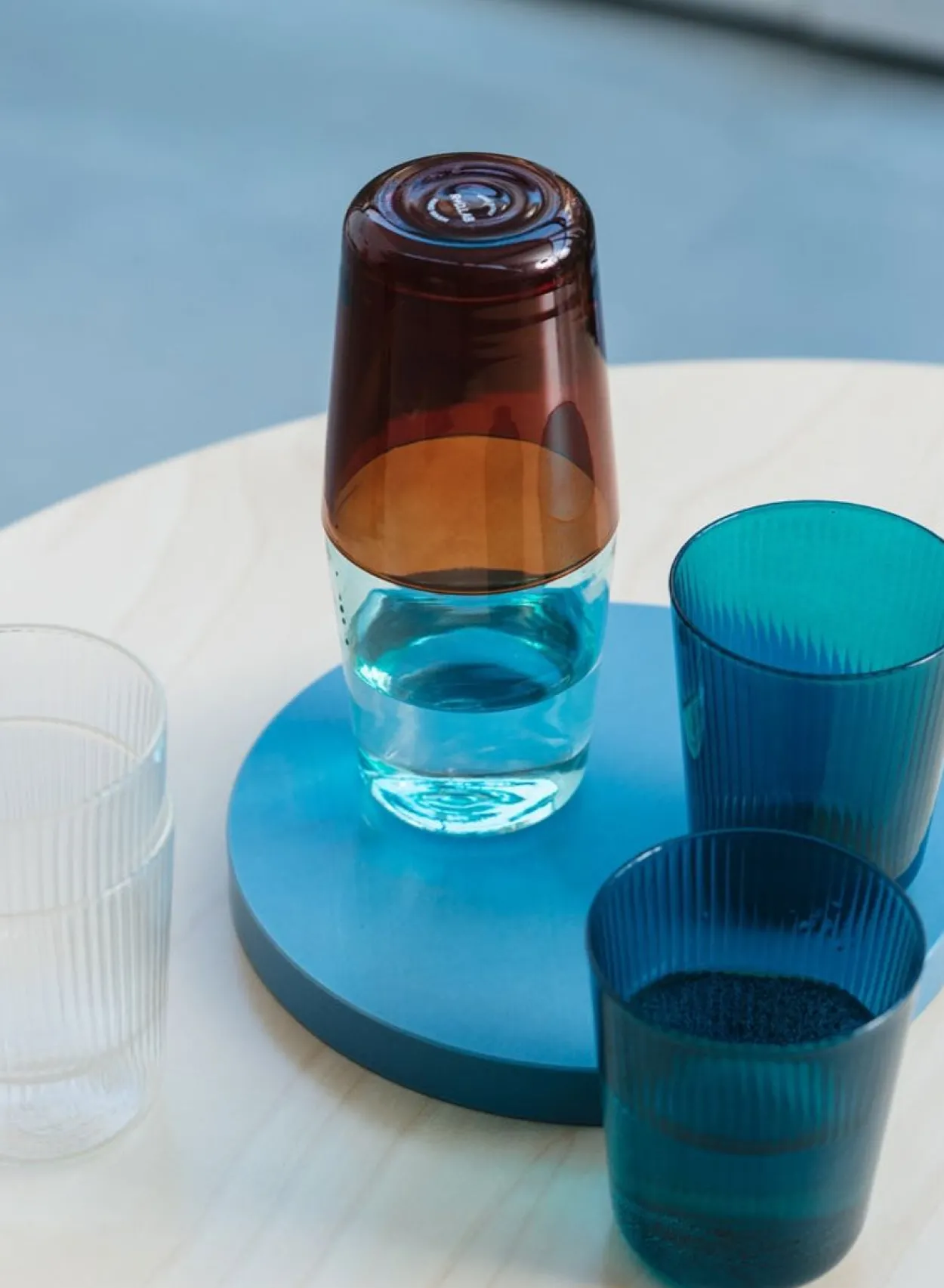SUSAN BIJL Glaswerk^Tumbler, Set Of Two, Antwarp Blue - R+D.Lab